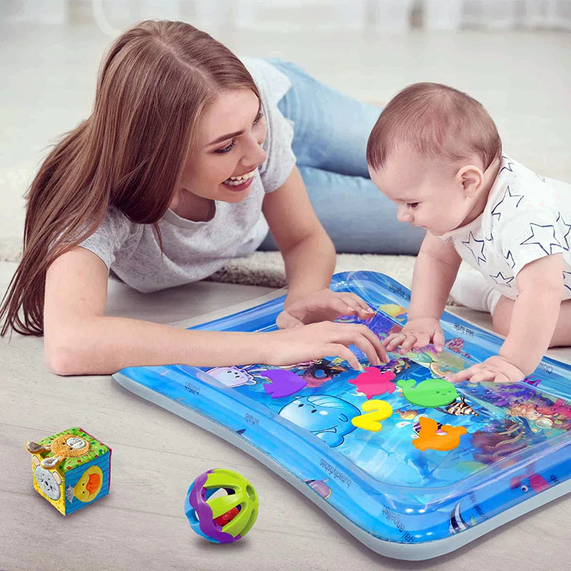 Inflatable Baby Water Play Mat – Tummy Time Toy for Infants