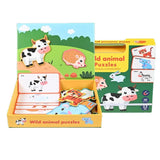 Buy Magnetic Puzzle Book - Wild Animals Online - Educational Toys Pakistan