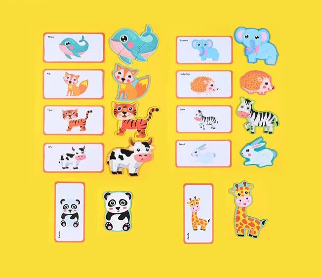 Buy Magnetic Puzzle Book - Wild Animals Online - Educational Toys Pakistan