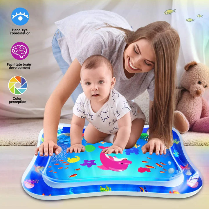 Inflatable Baby Water Play Mat – Tummy Time Toy for Infants