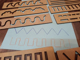 Wooden Montessori Pattern Stencil Set - 016