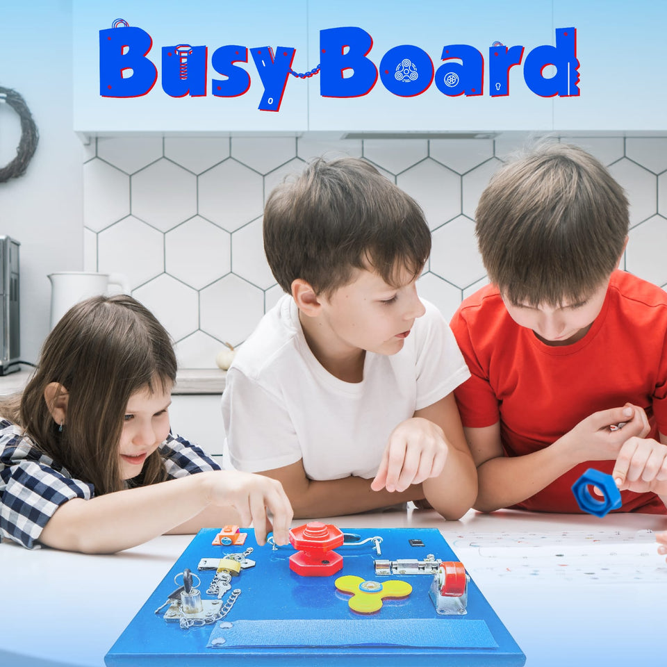 Montessori Busy Board: Fun Activities for Toddlers - tet – Shop Learning & Educational Toys Online in Pakistan