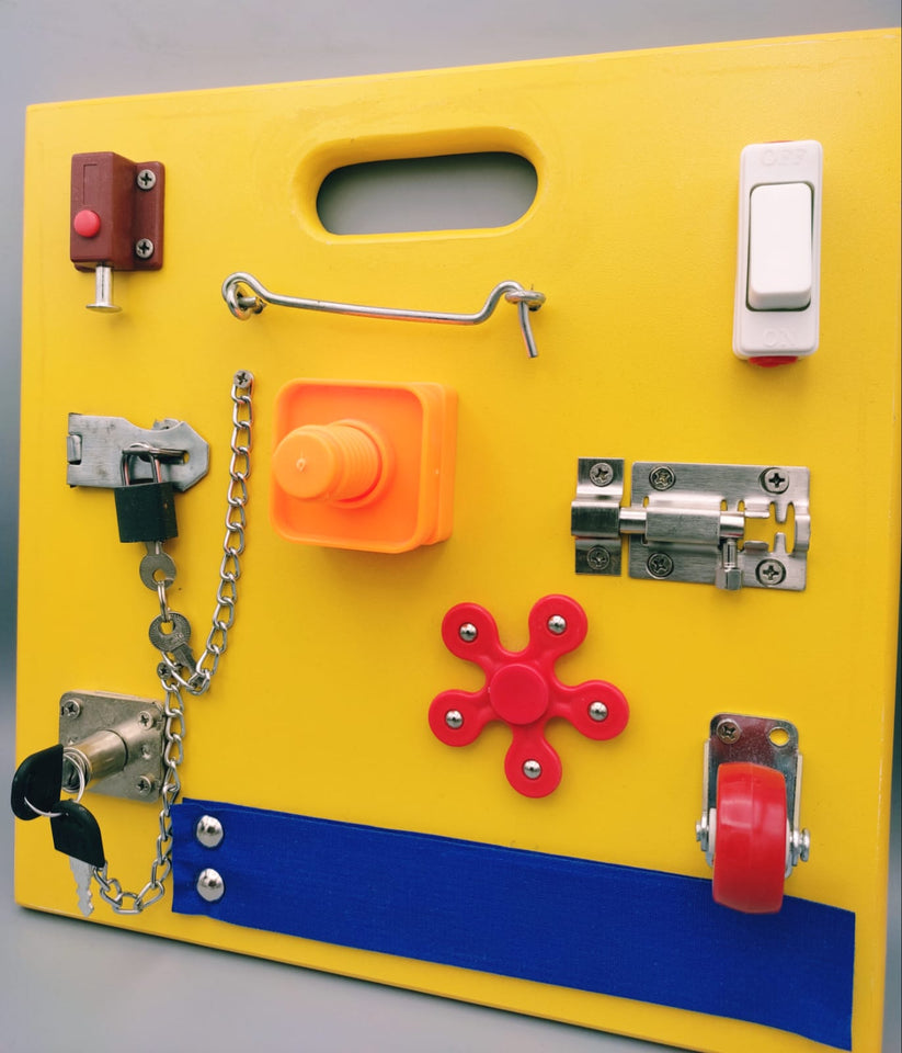 Montessori Busy Board: Fun Activities for Toddlers - tet – Shop Learning & Educational Toys Online in Pakistan