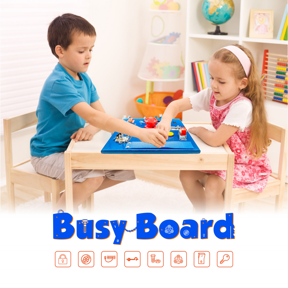 Montessori Busy Board: Fun Activities for Toddlers - tet – Shop Learning & Educational Toys Online in Pakistan